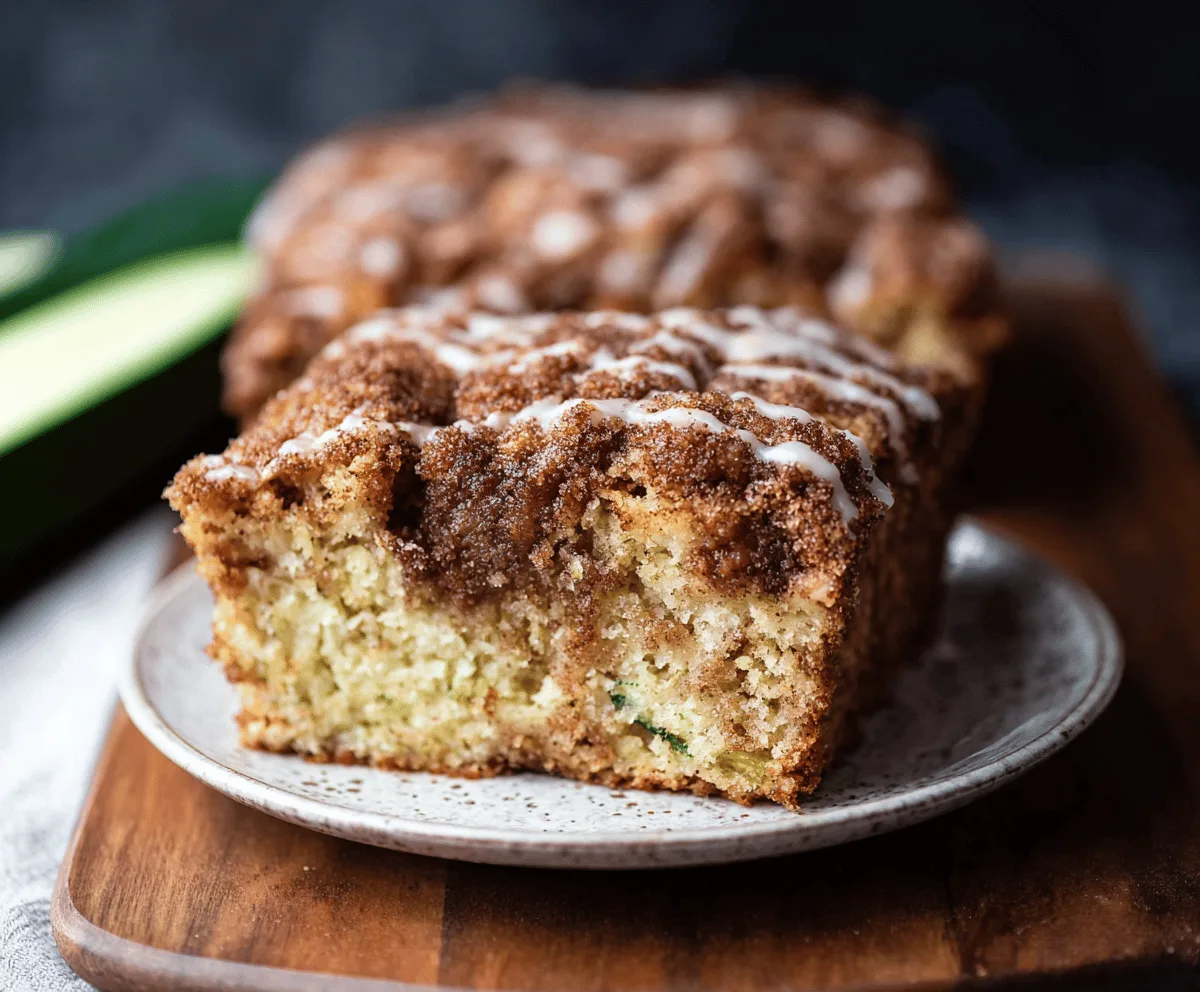 Easy Cinnamon Sugar Zucchini Coffee Cake Recipe