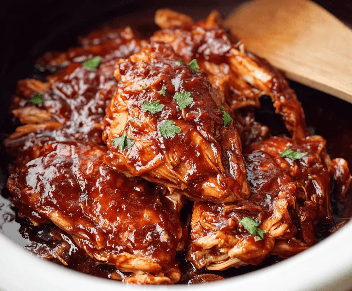 Easy Crockpot BBQ Chicken Recipe
