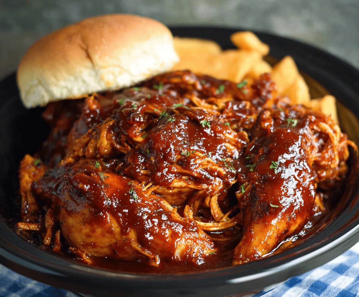 Easy Crockpot BBQ Chicken Recipe