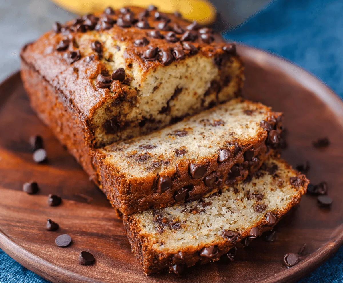 Easy Chocolate Chip Banana Bread Recipe