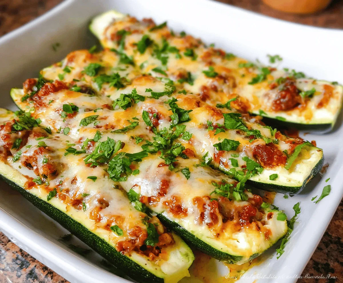 Easy Stuffed Zucchini Boats Recipe