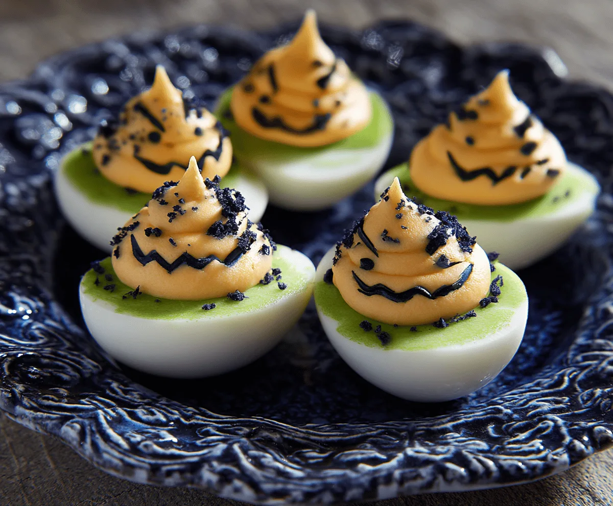 Creepy Halloween Deviled Eggs Recipe