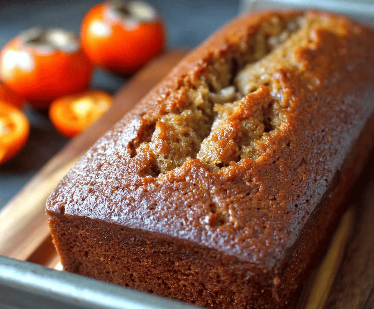 Easy Ginger Persimmon Bread Recipe