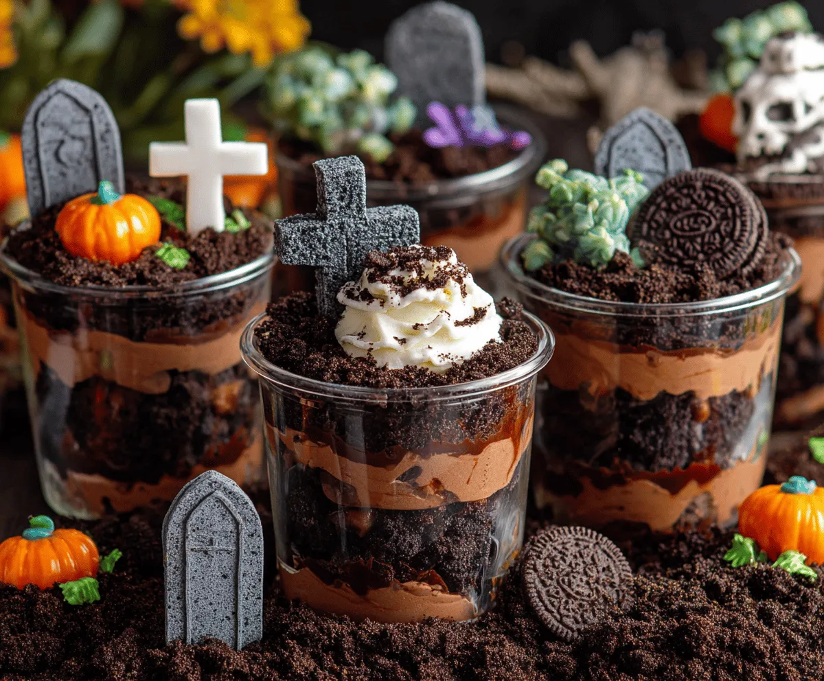 Easy Graveyard Dirt Cups Recipe