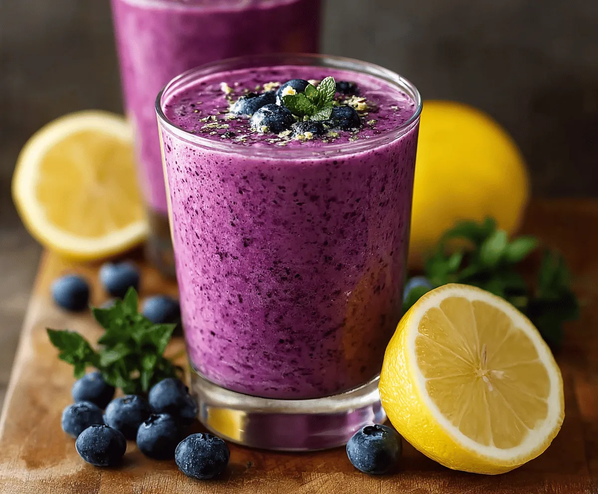 Anti-Inflammatory Lemon Blueberry Smoothie