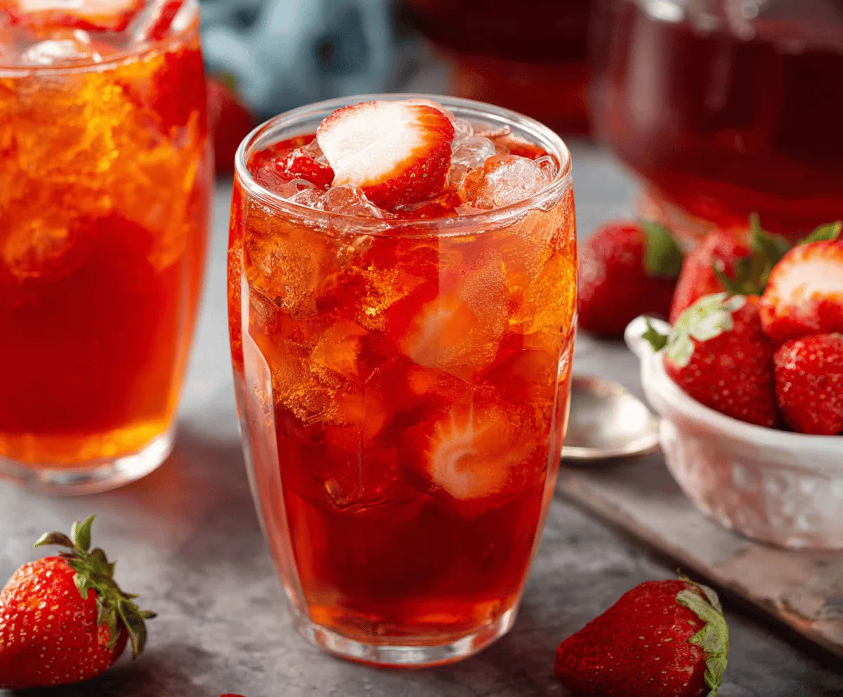 Refreshing Strawberry Sweet Tea Recipe