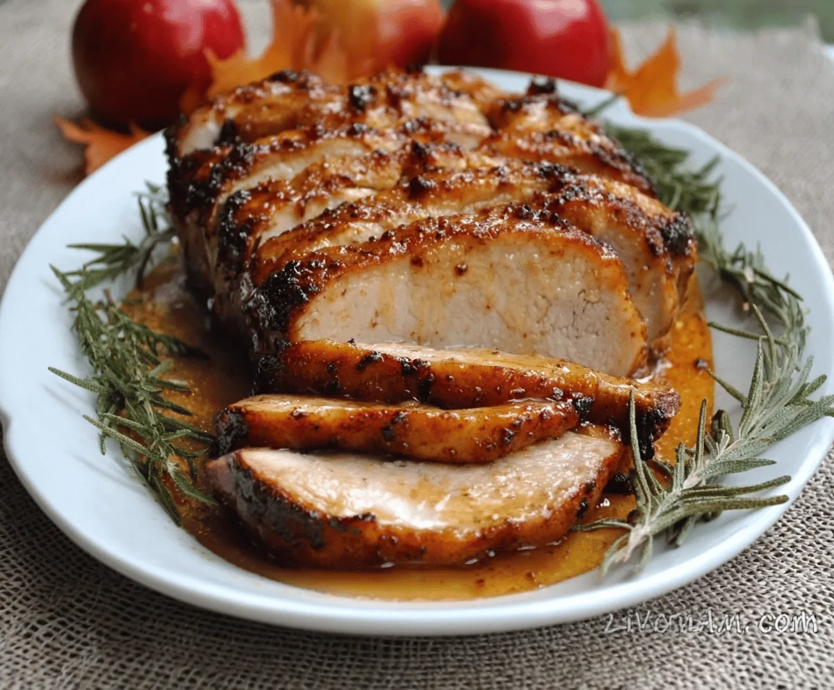 Easy Apple Cider Glazed Pork Roast