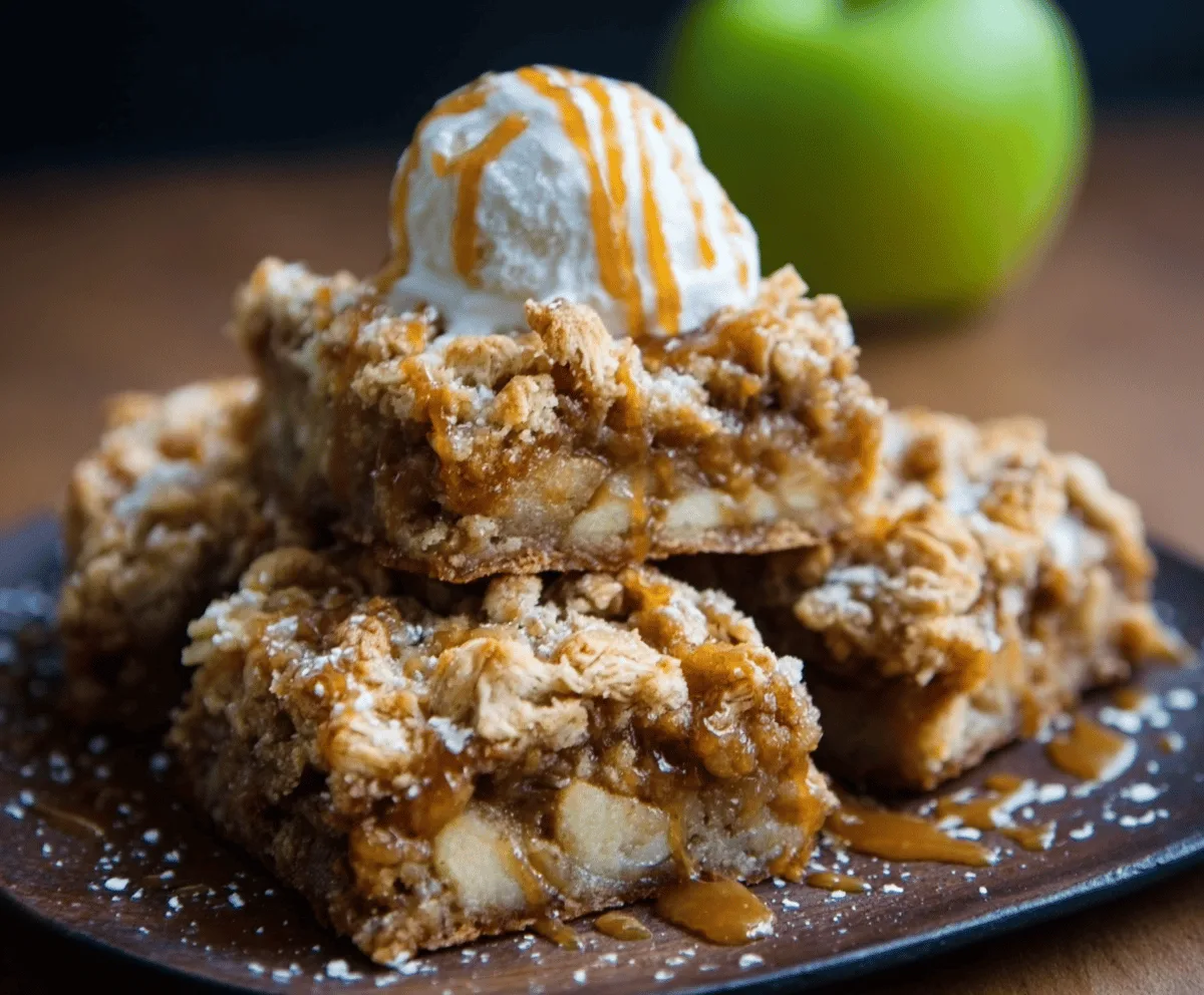 Easy Apple Crisp Bars Recipe