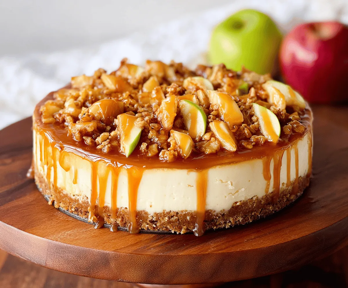 Easy Caramel Apple Cheesecake Recipe