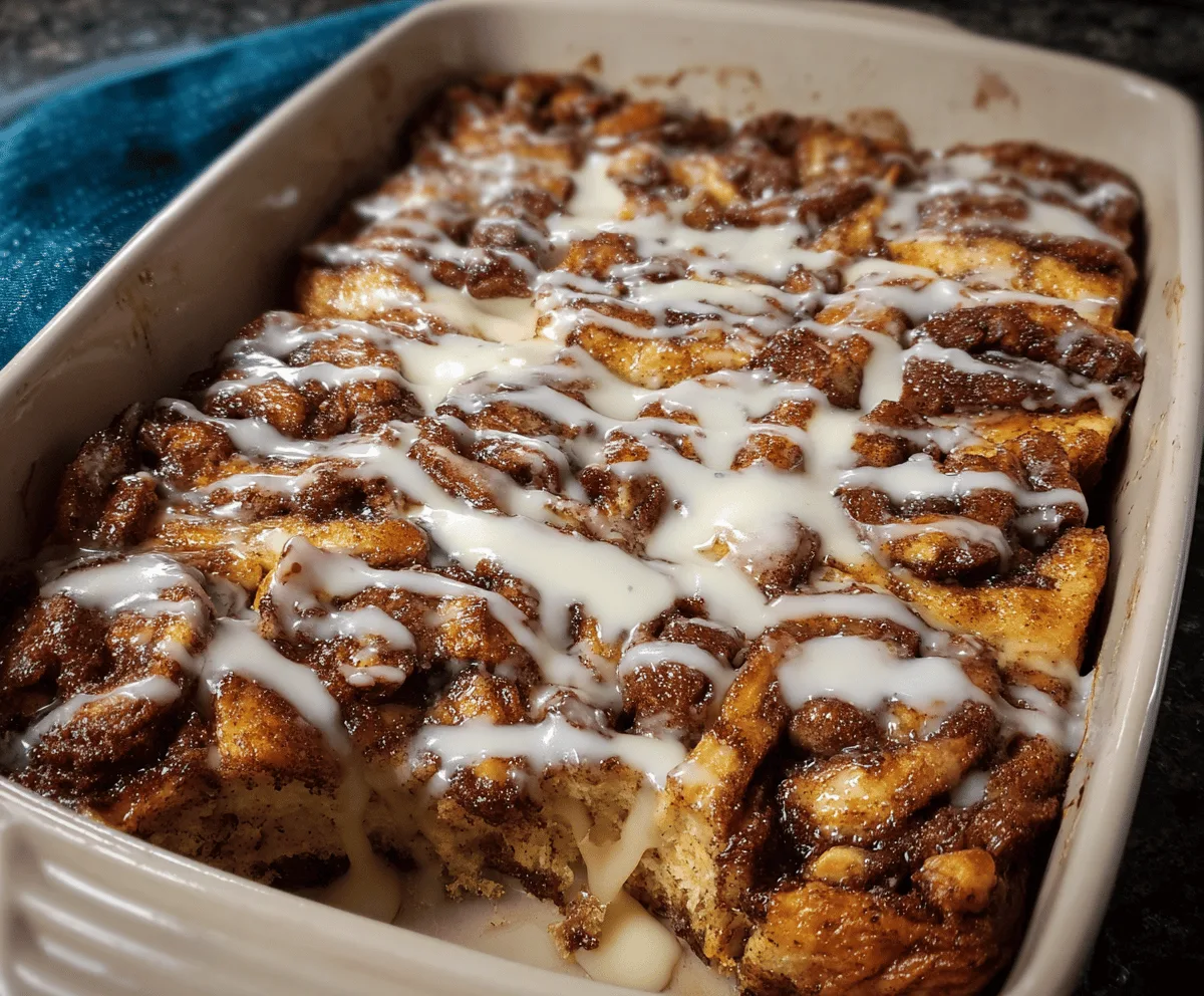 Easy Cinnamon Roll French Toast Bake