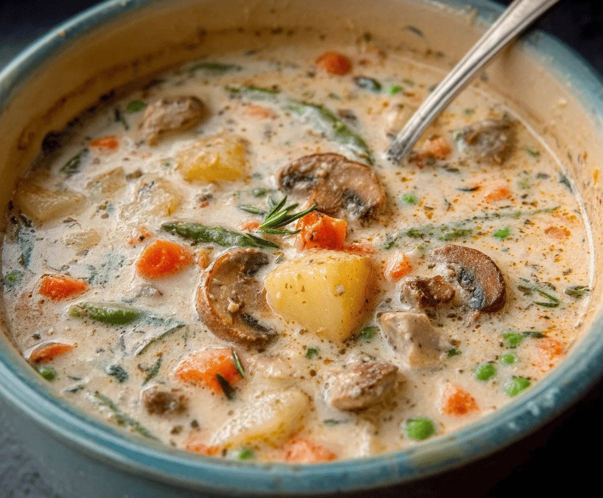 Easy Creamy Vegetable Soup Recipe