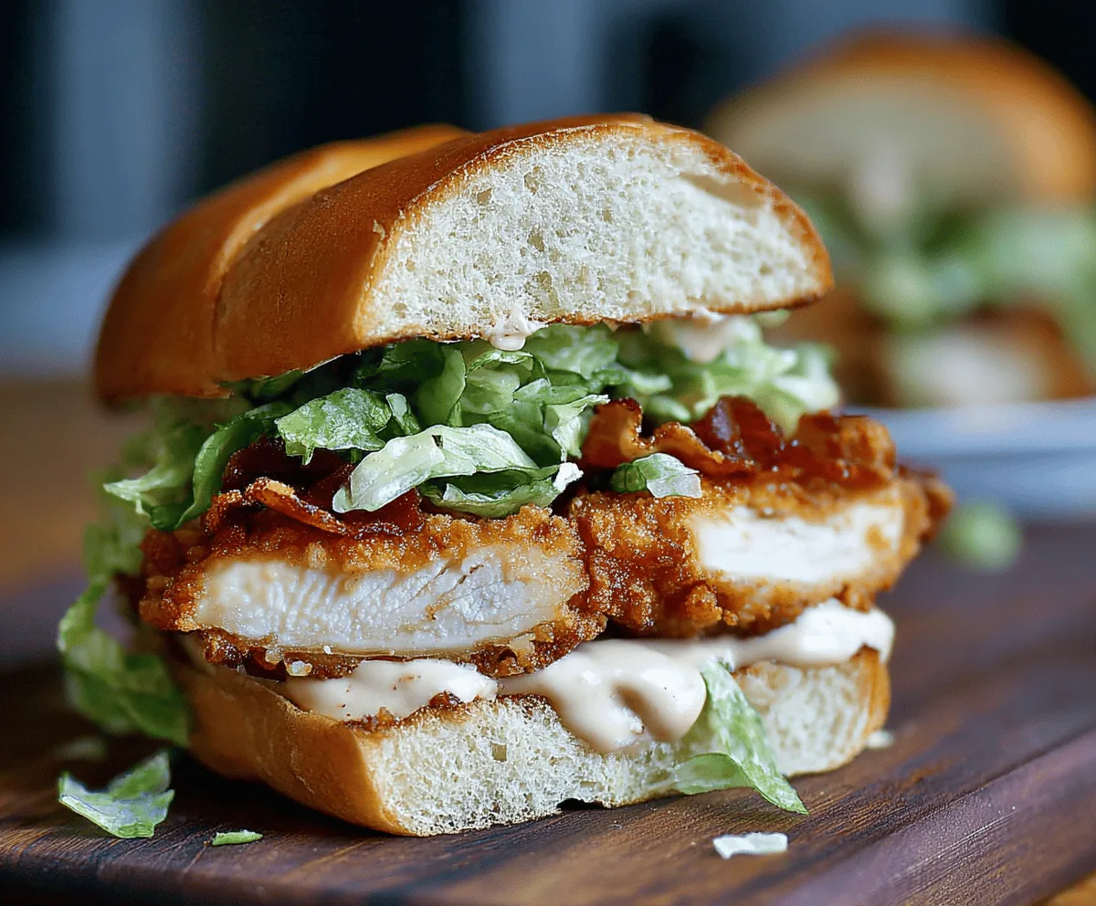 Crispy Chicken Caesar Sandwich Recipe