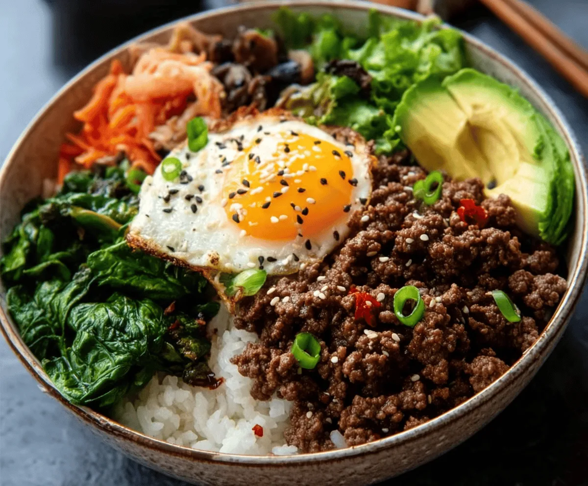 Easy Korean Ground Beef Bowl Recipe