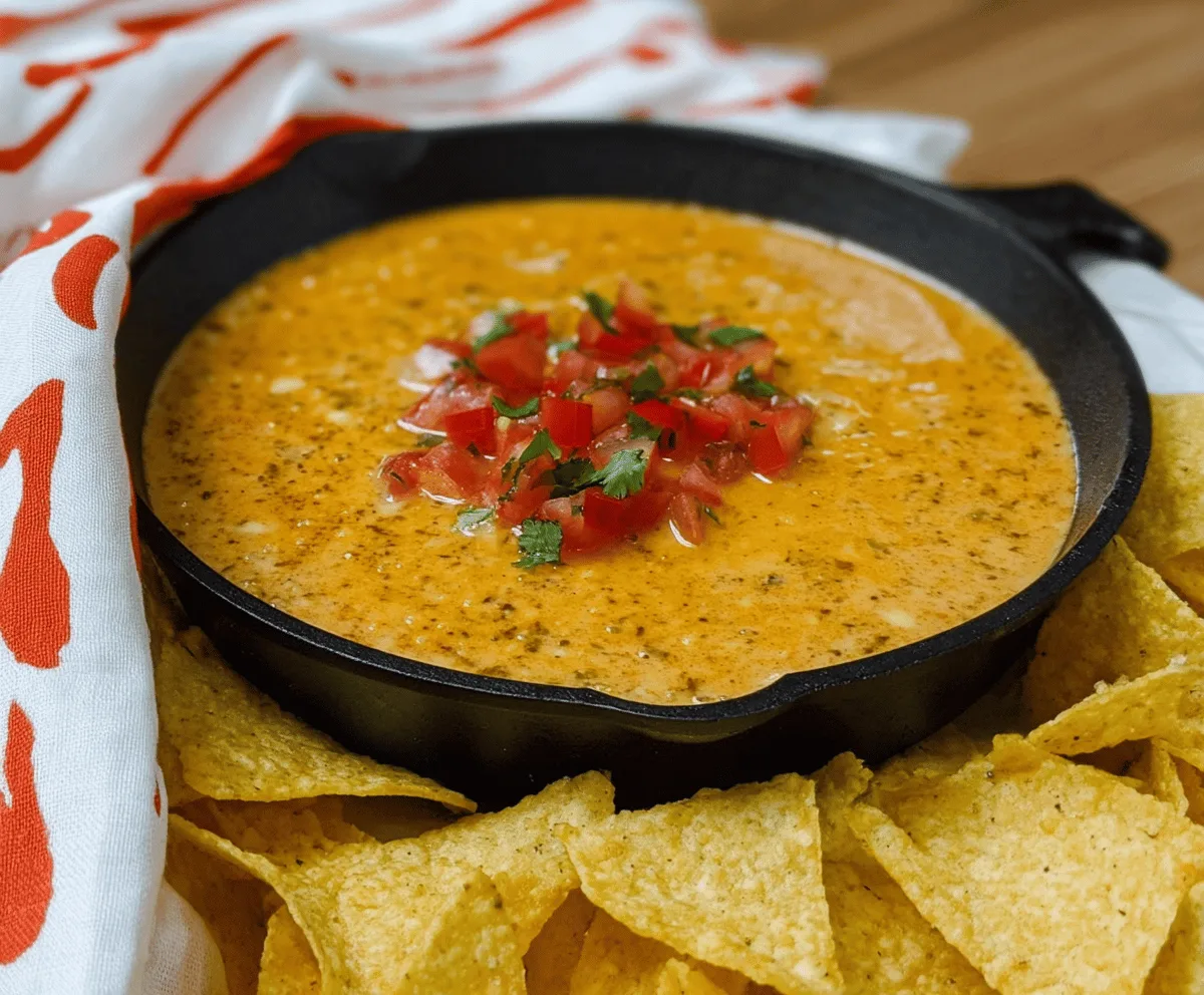 Easy Skillet Queso Dip Recipe