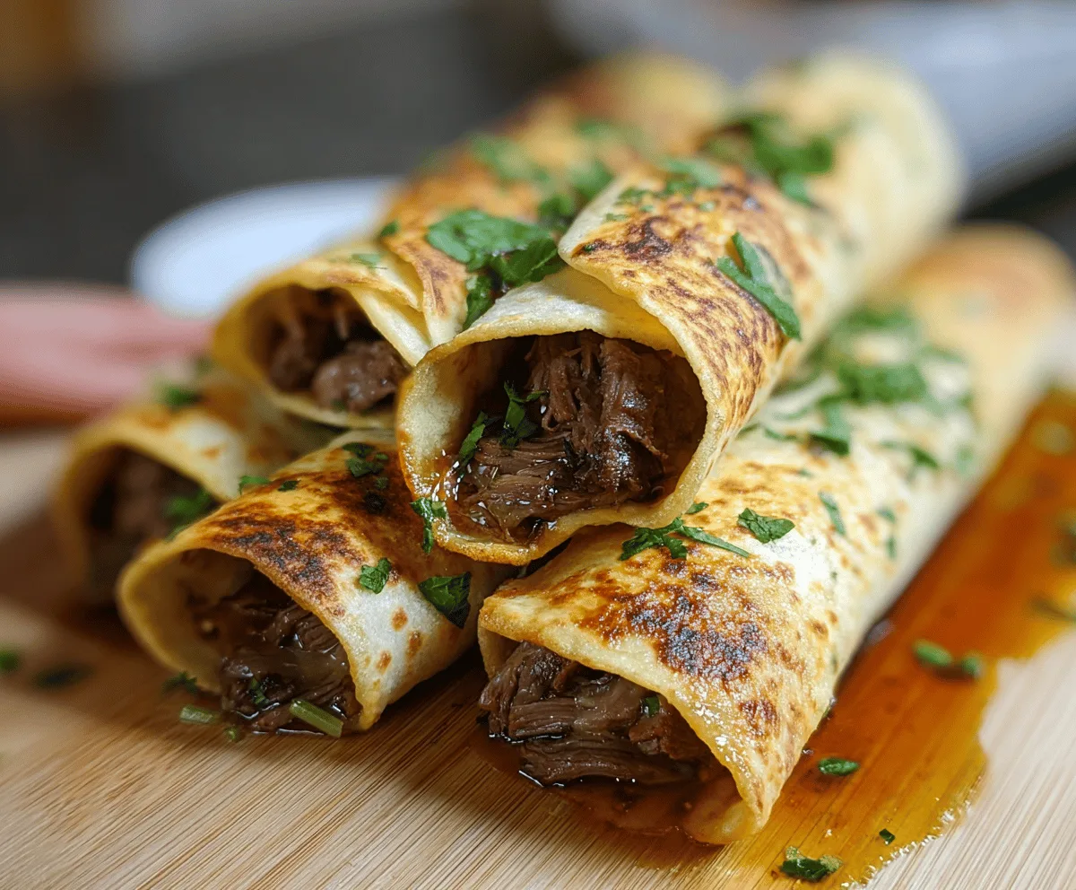 Easy French Dip Tortilla Roll Ups