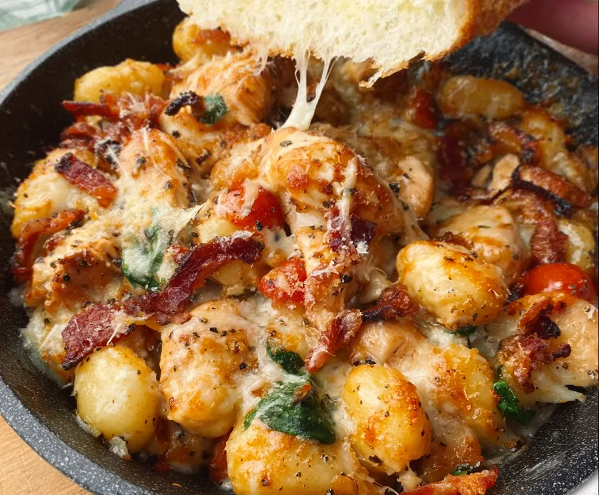 Garlic Chicken Gnocchi Skillet Recipe