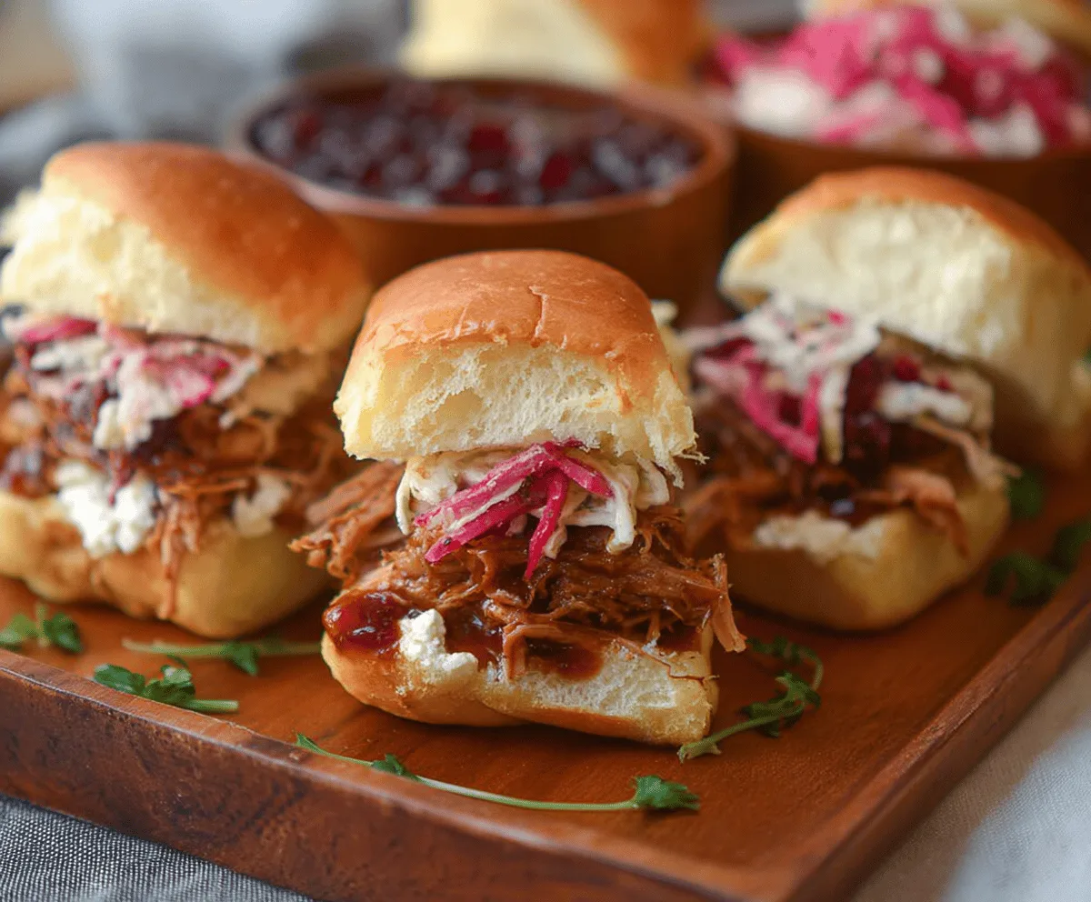 Quick Leftover Turkey Sliders
