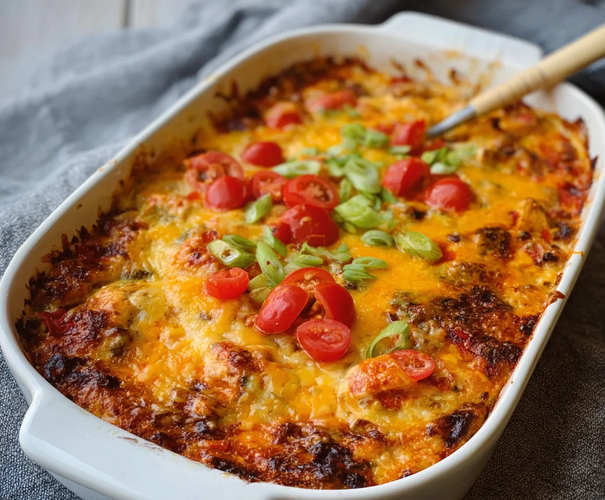 Easy Mexican Keto Chicken Casserole