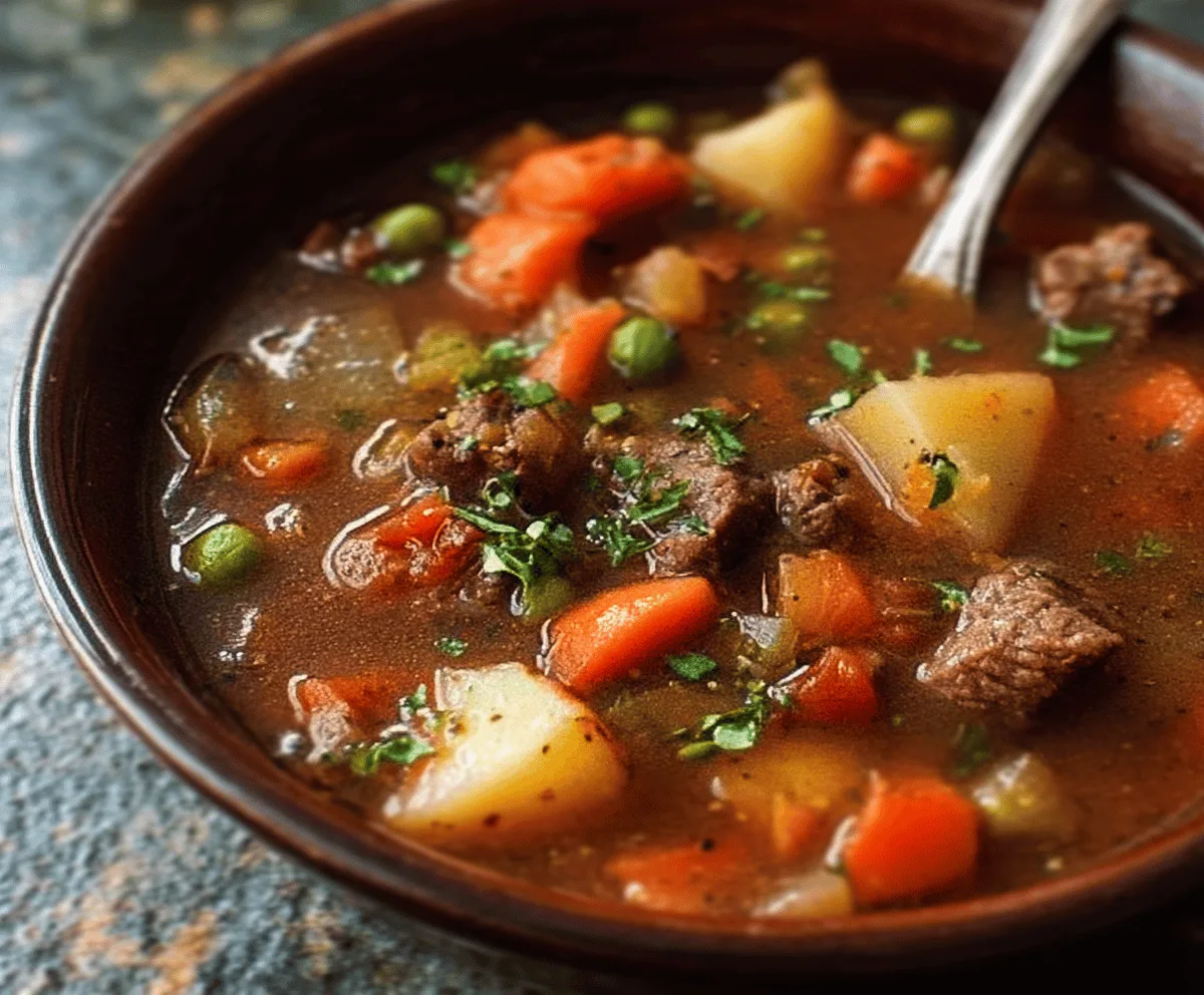 Classic Vegetable Beef Soup Recipe