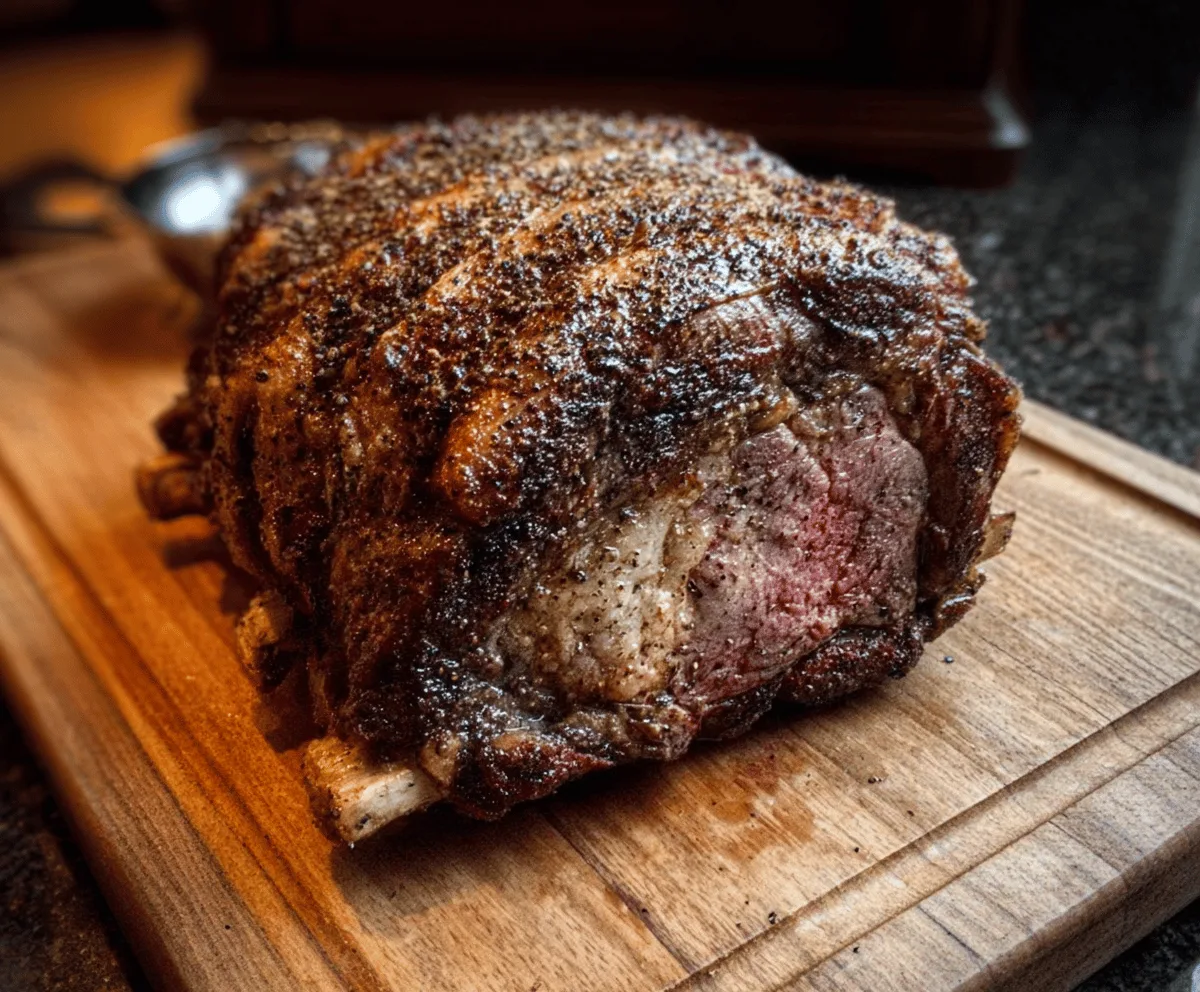 Easy Roasted Bone-In Prime Rib Recipe