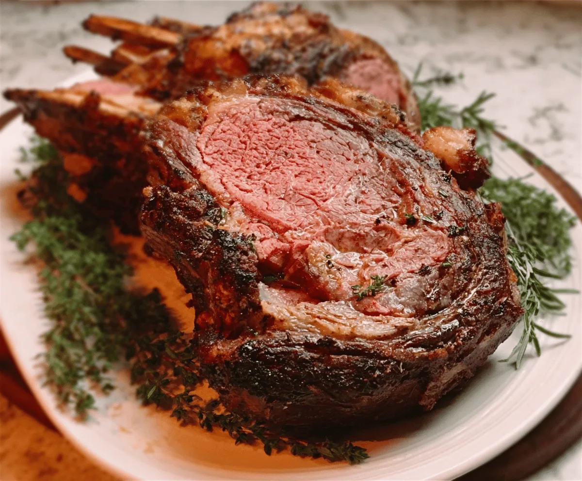 Easy Roasted Bone-In Prime Rib Recipe