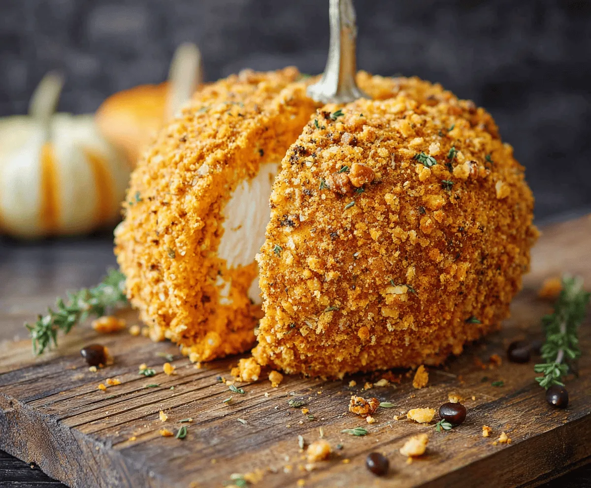 Savory Pumpkin Spice Cheeseball Recipe