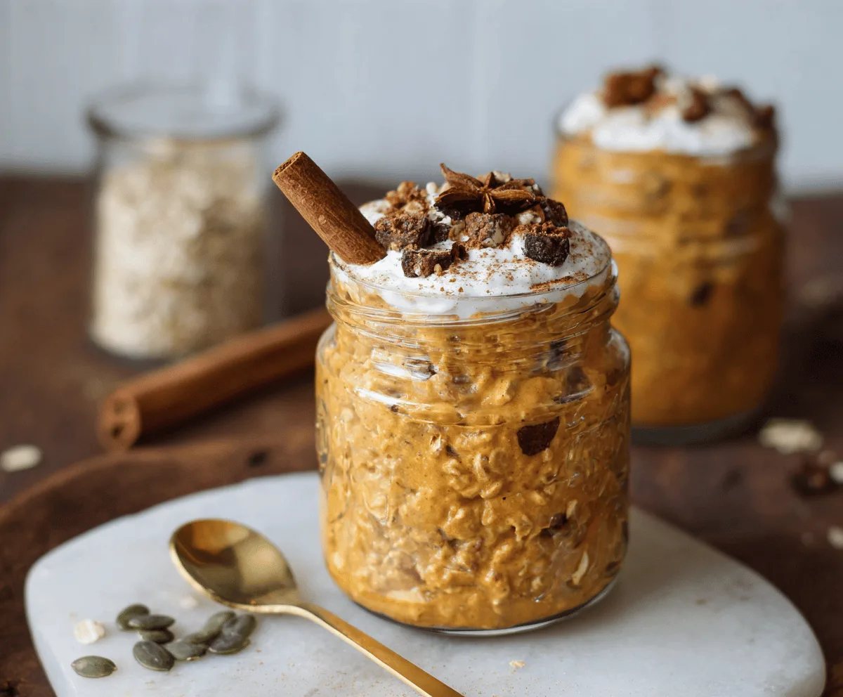 Easy Spiced Pumpkin Overnight Oats
