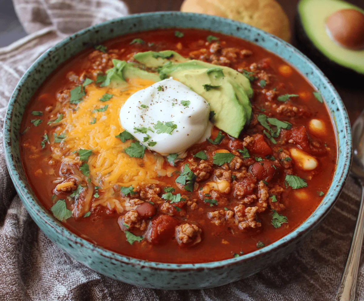 Easy Spicy Turkey Chili Recipe
