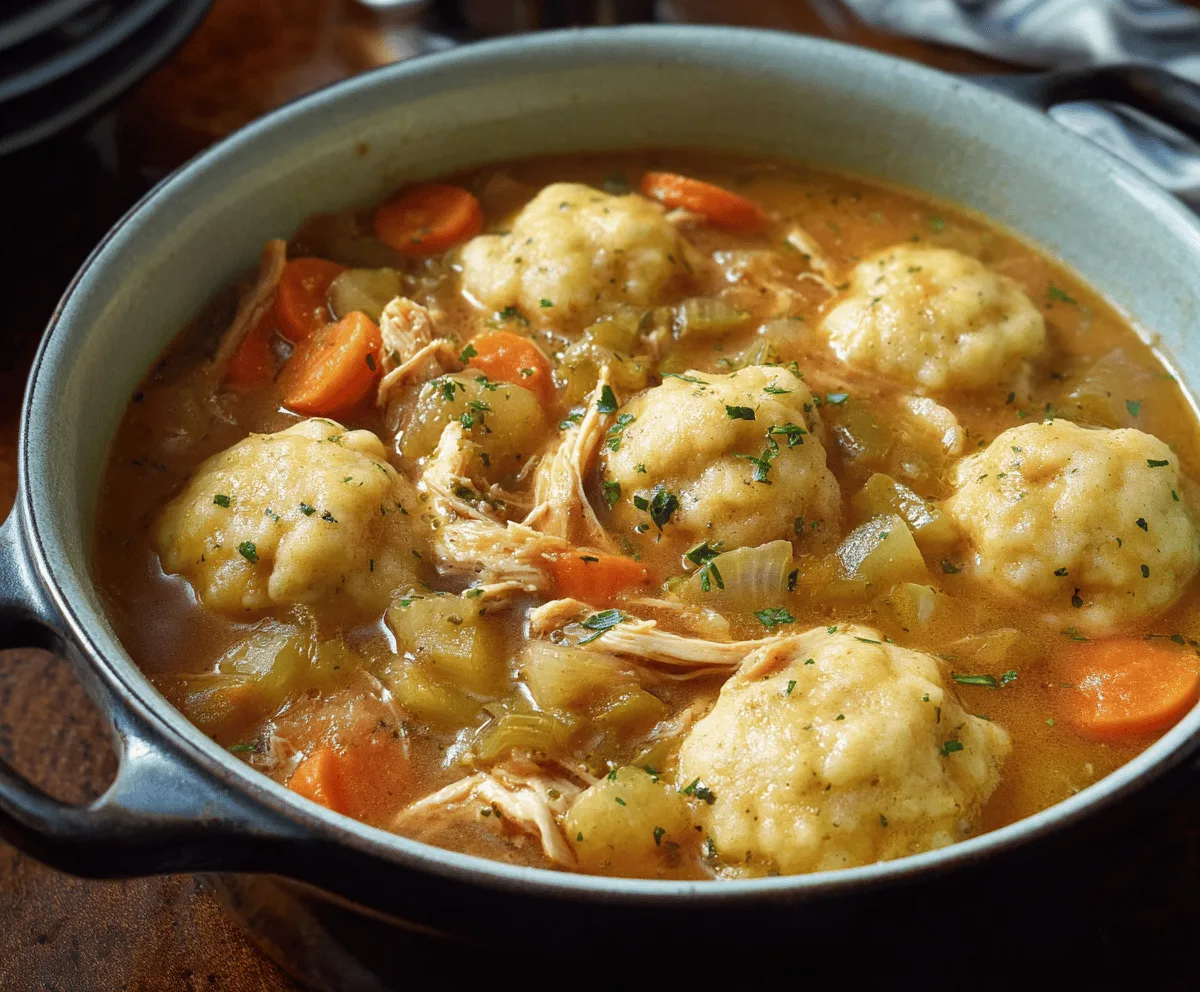 Easy Turkey and Dumplings Stew