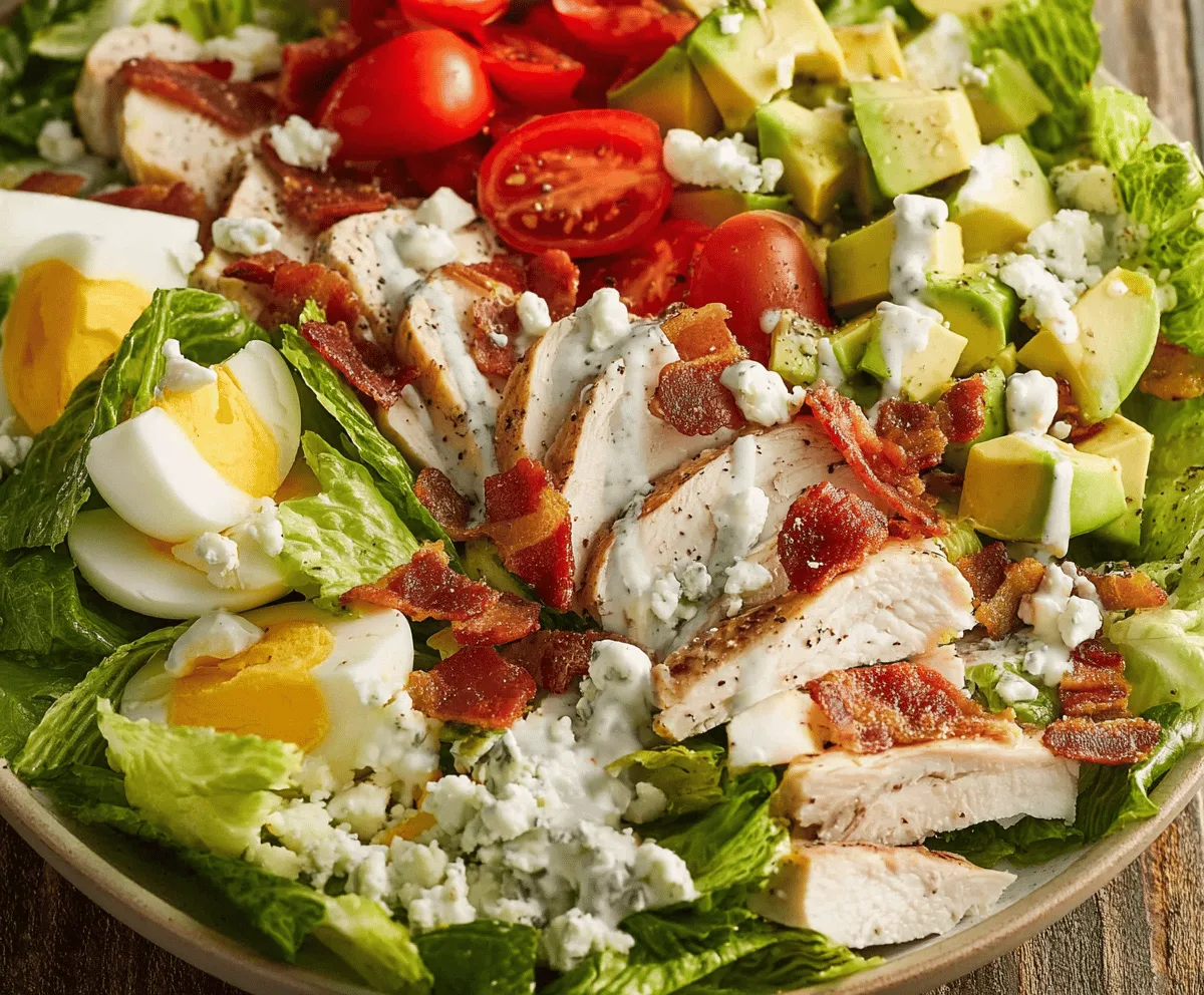 Easy Turkey Cobb Salad Recipe