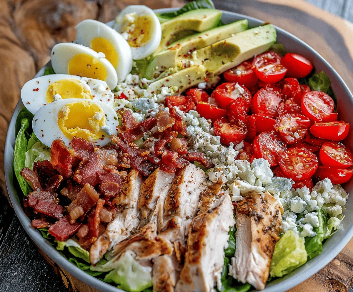 Easy Turkey Cobb Salad Recipe