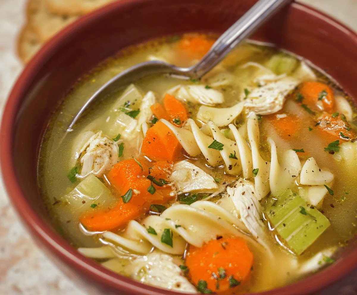Easy Turkey Noodle Soup Recipe