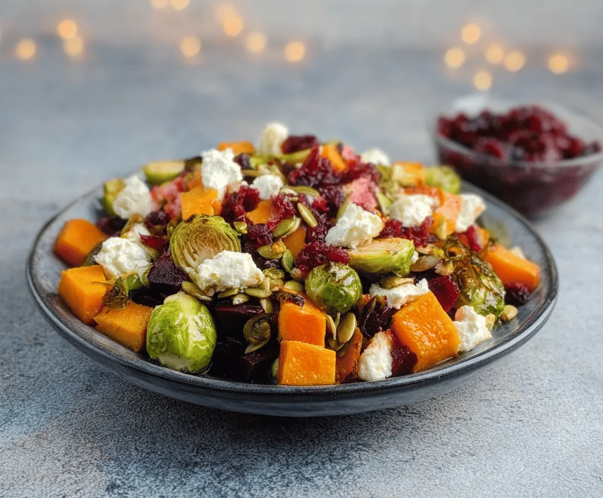 Winter Vegetable Salad with Butternut Squash