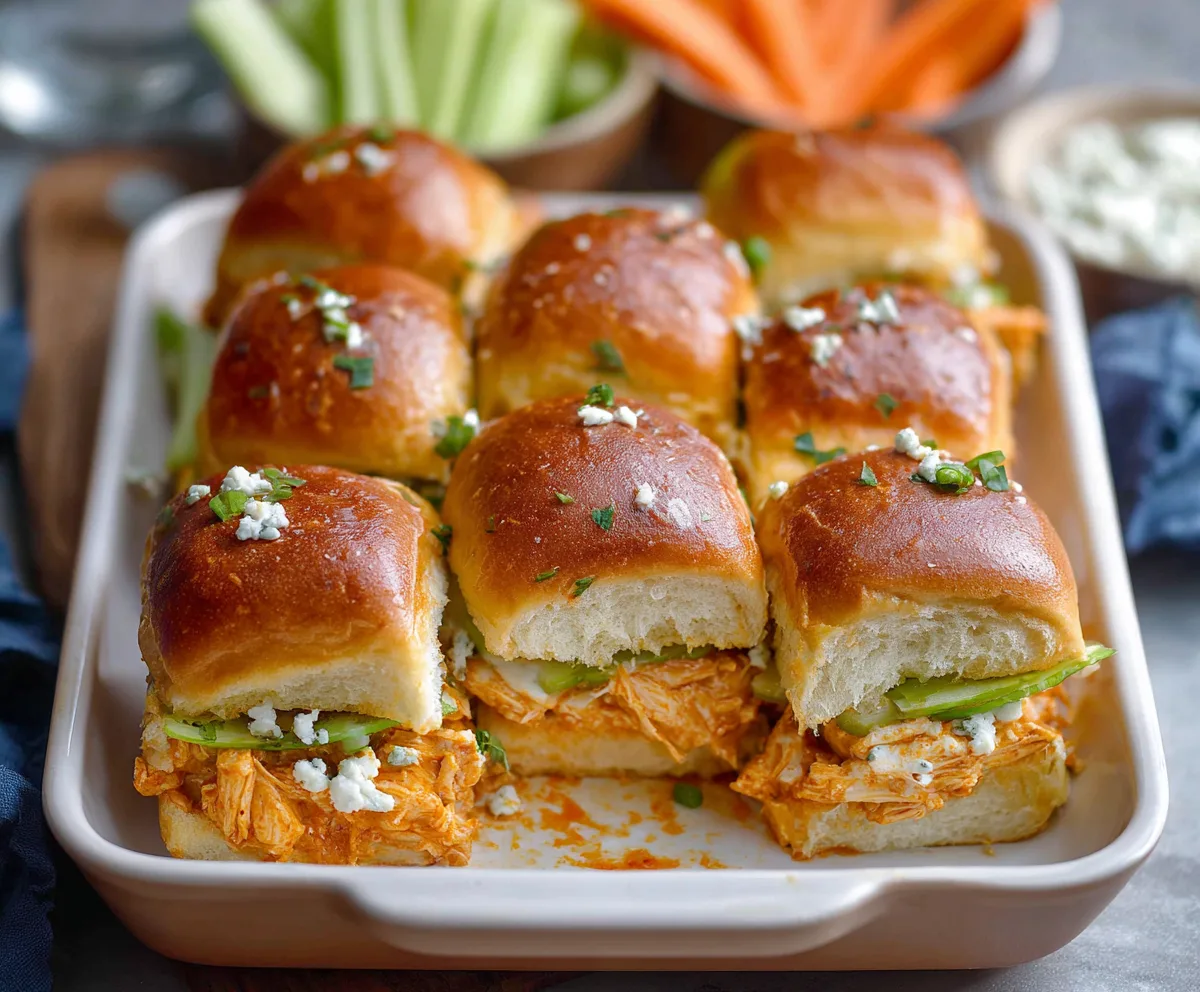 Easy Buffalo Chicken Sliders