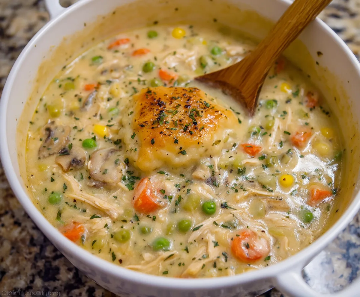 Easy Chicken Pot Pie Soup Recipe
