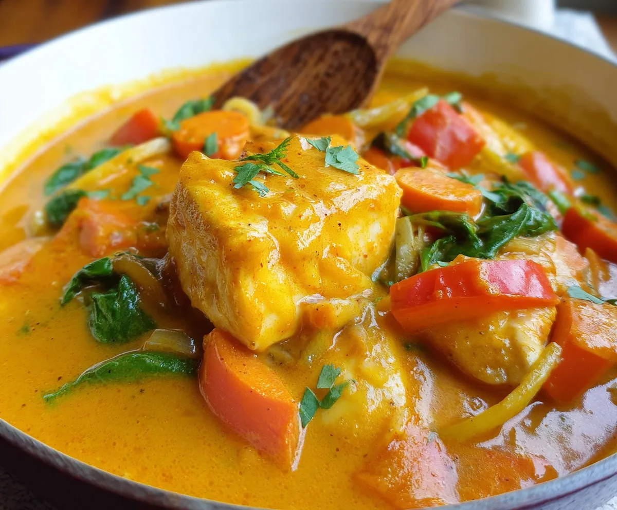 Easy Coconut Curry Fish Stew
