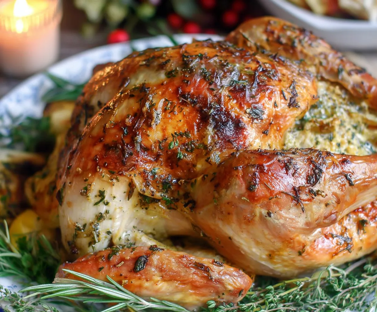Easy Herb Butter Roasted Turkey Recipe
