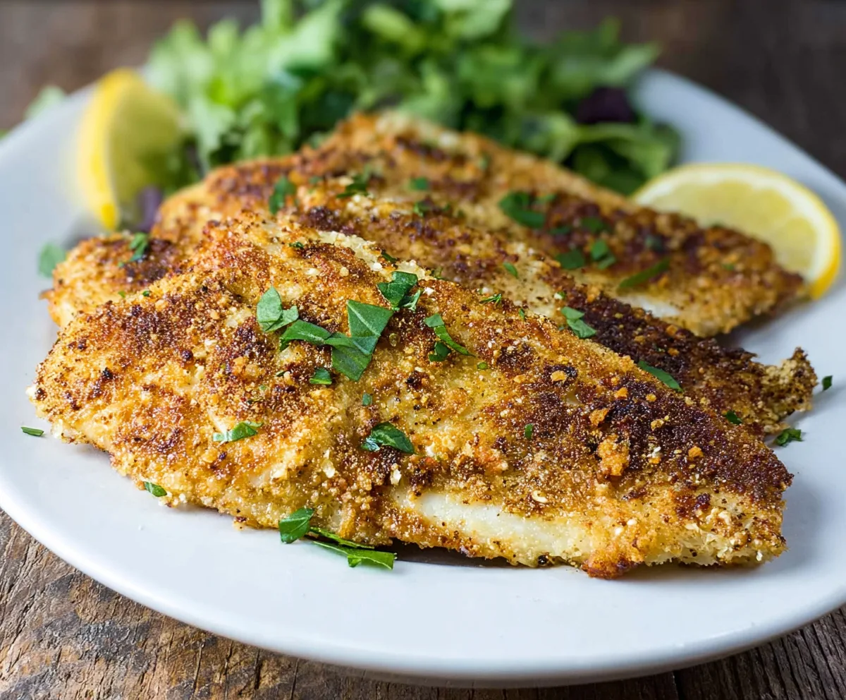 Crispy Parmesan Crusted Tilapia