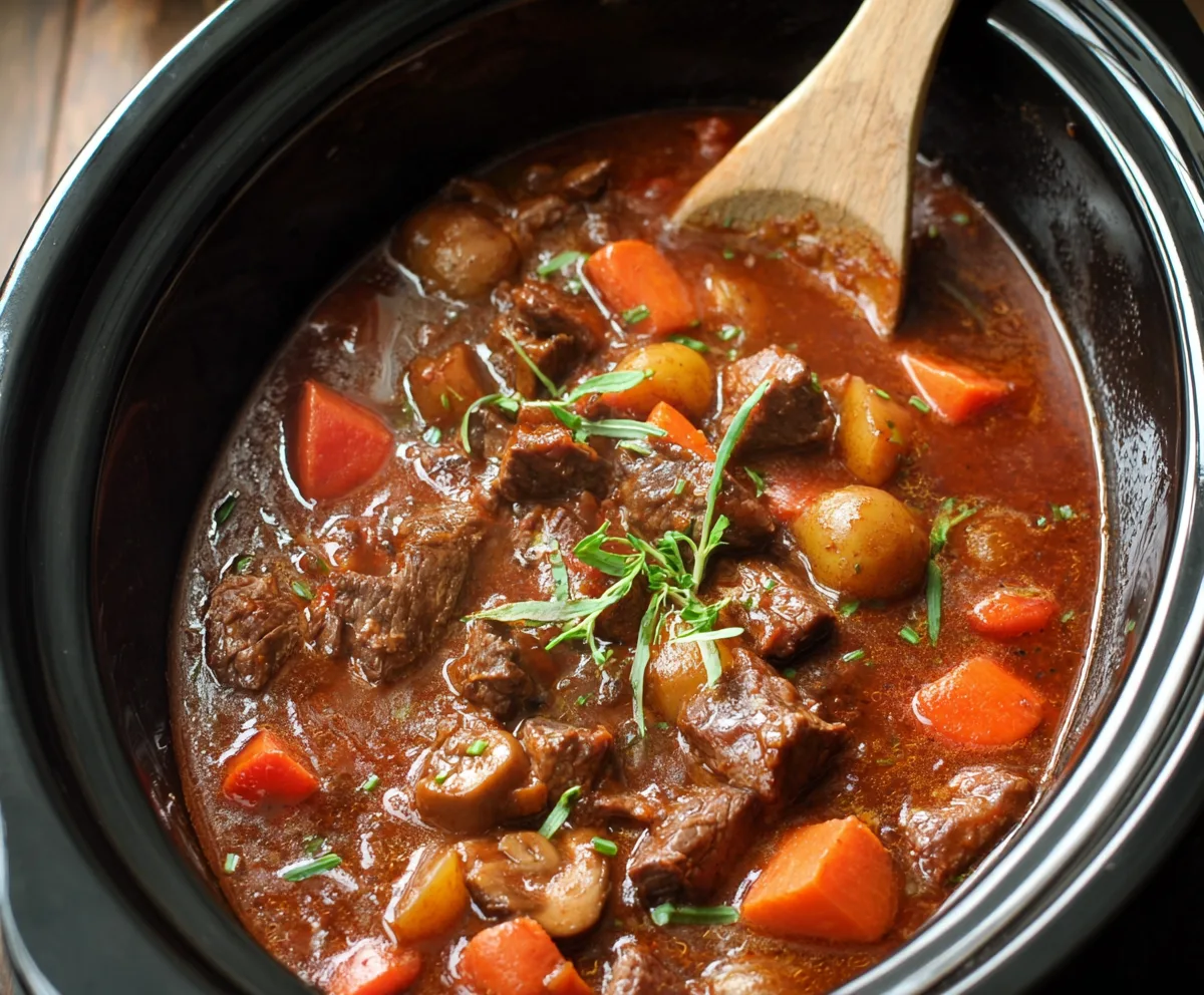 Easy Smoky Crockpot Stew Recipe