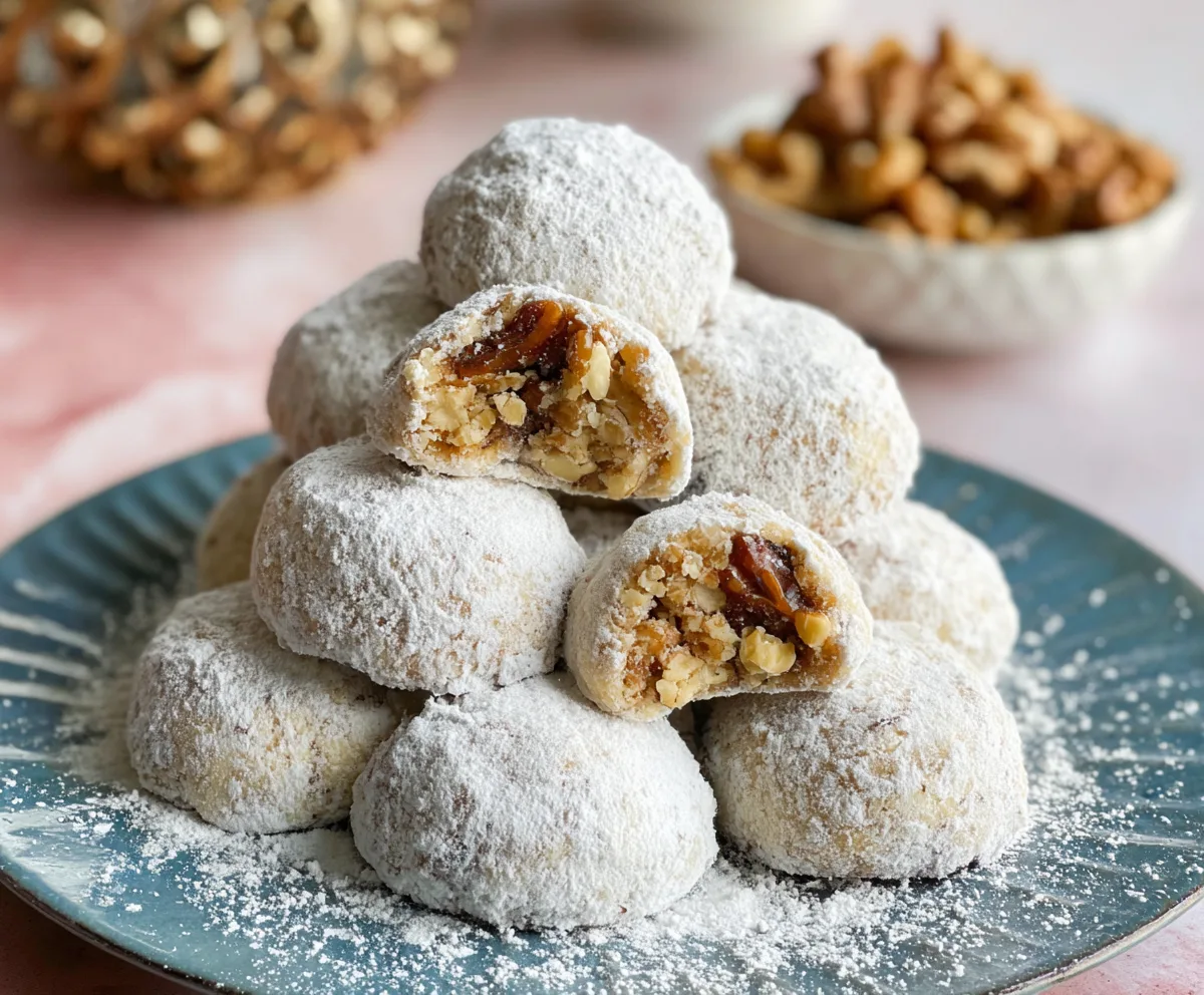 Easy Snowball Walnut Cookies Recipe