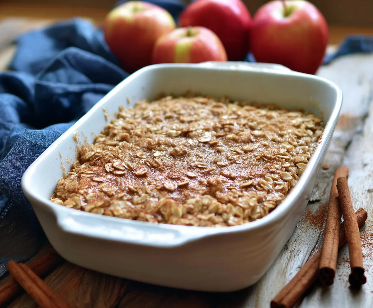 Easy Apple Cinnamon Oatmeal Bake