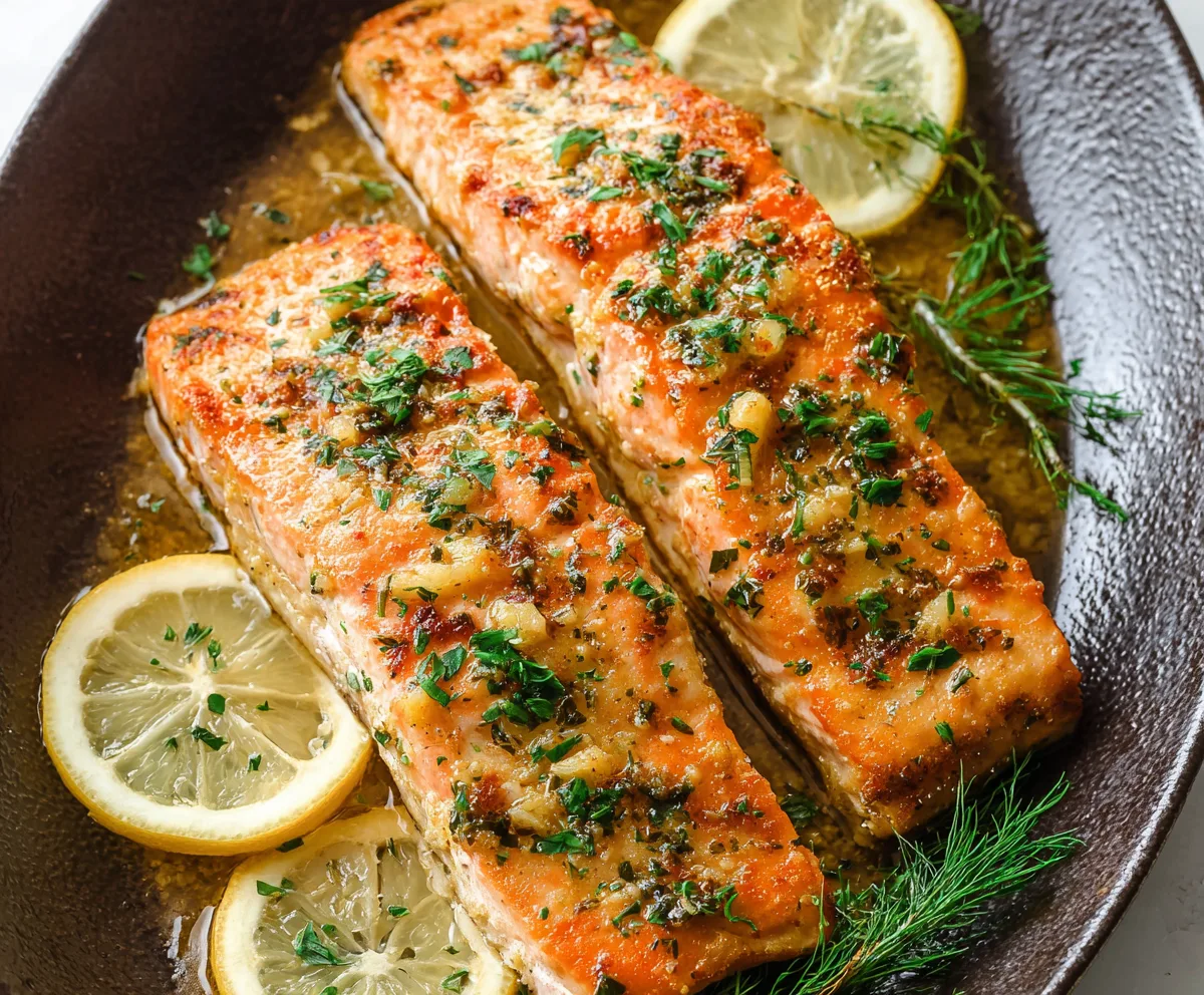 Easy Baked Lemon Garlic Salmon