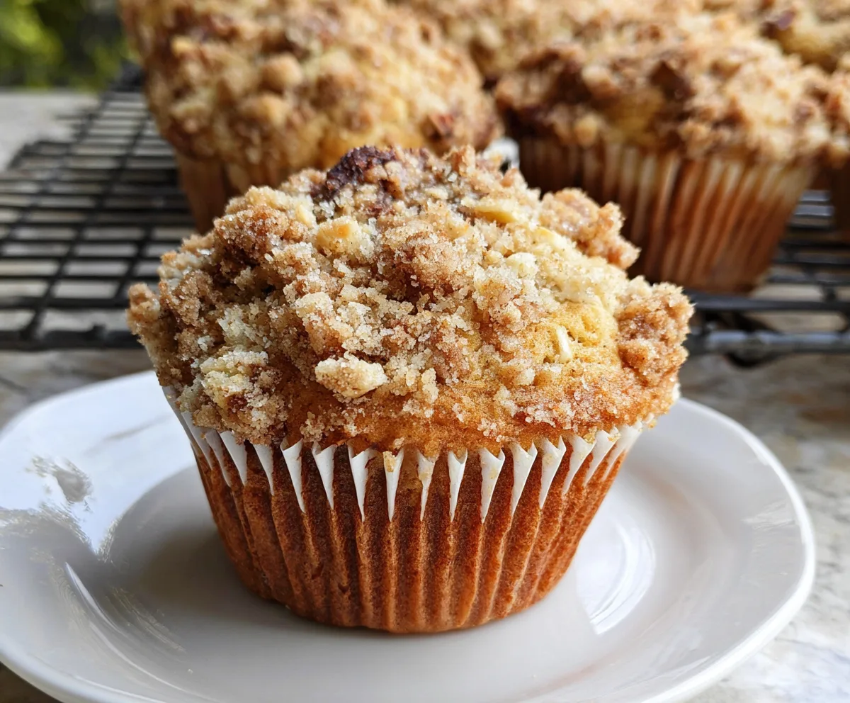 Easy Banana Nut Muffins with Crunchy Streusel