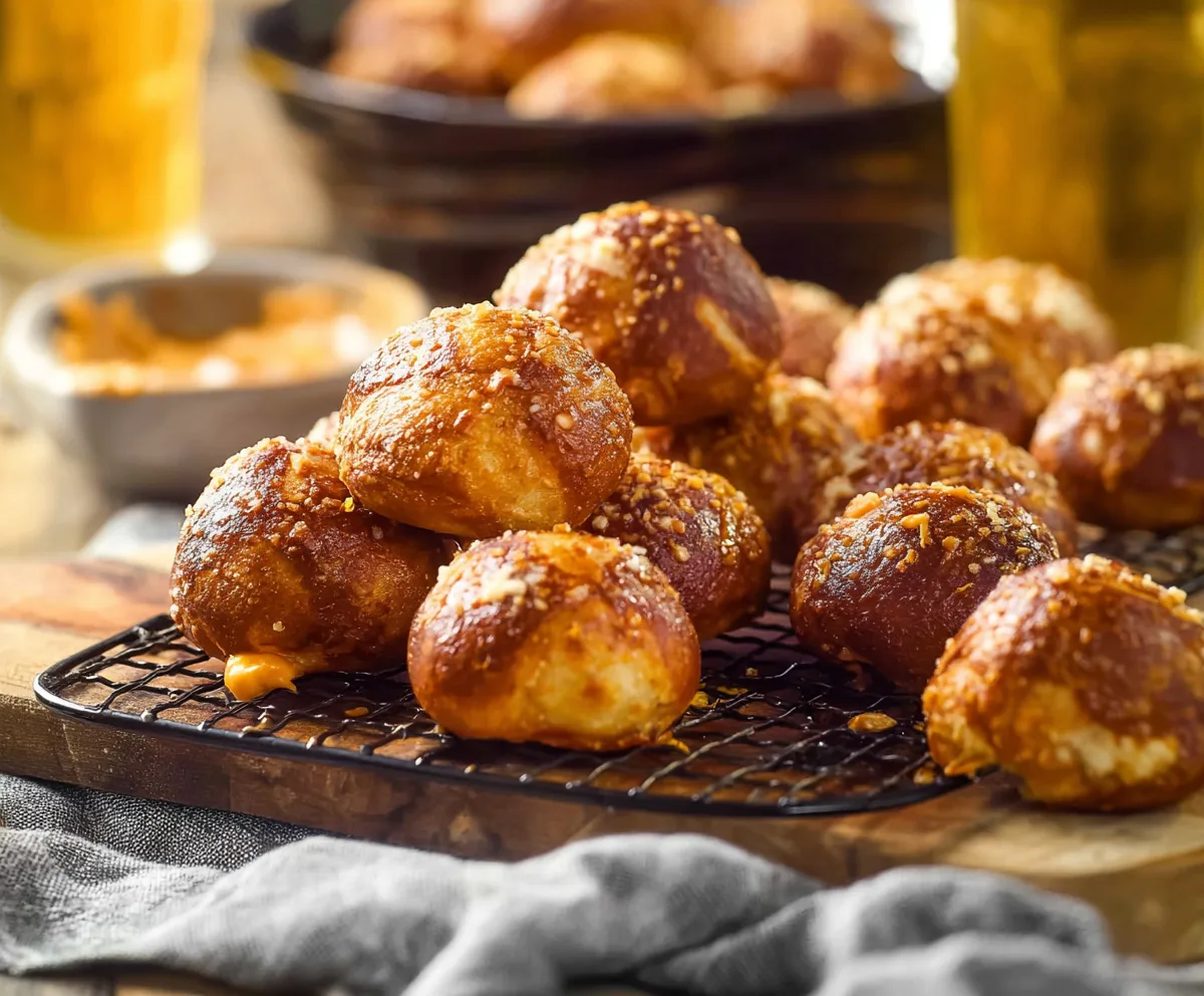 Easy Beer Cheese Pretzel Bites