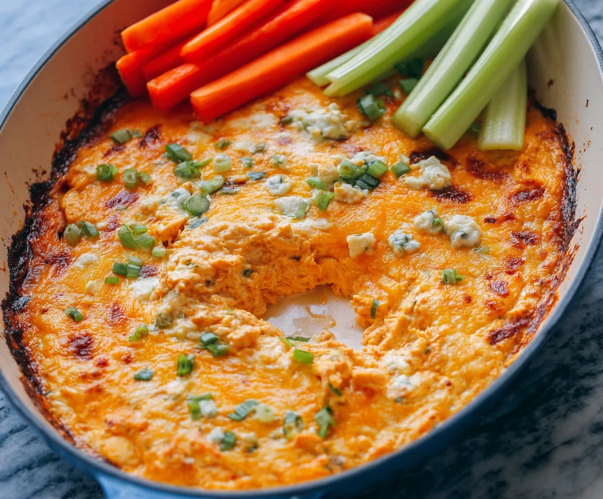 Easy Buffalo Chicken Dip with Ranch
