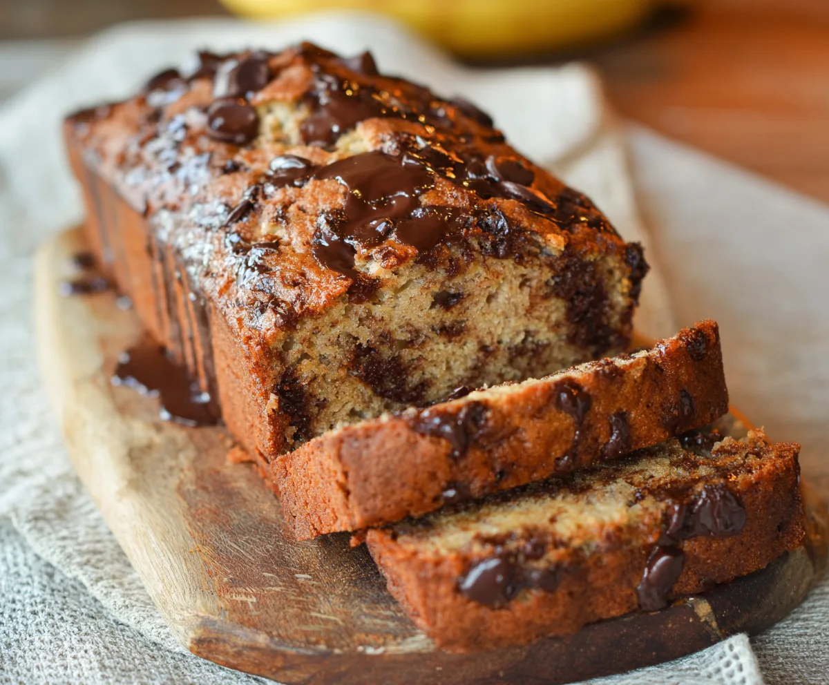 Easy Chocolate Chip Banana Bread
