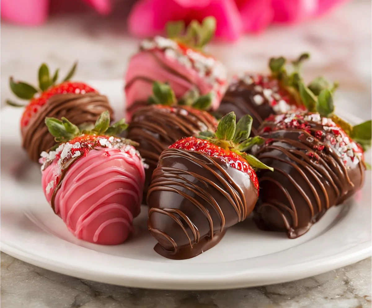 Easy Chocolate Covered Strawberries