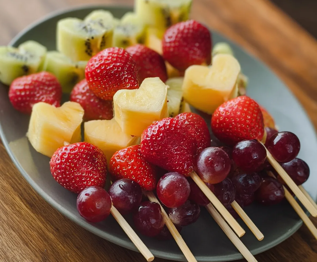 Easy Cupid's Fruit Skewers Snack