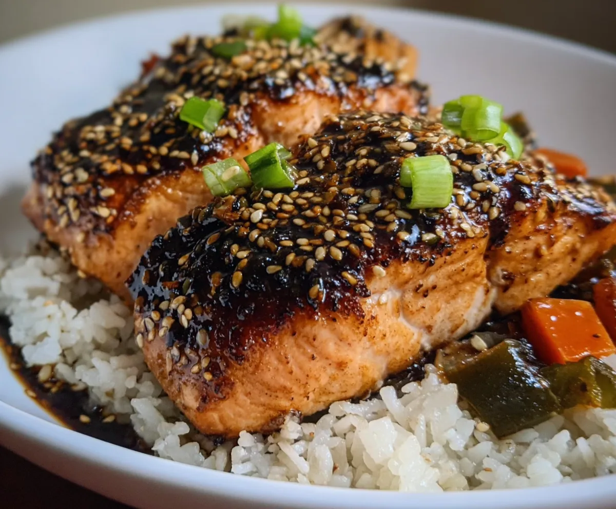 Easy Ginger Garlic Teriyaki Salmon