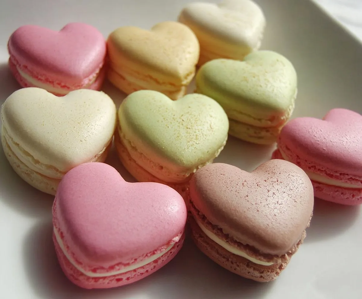 Heart Shaped Macarons Recipe